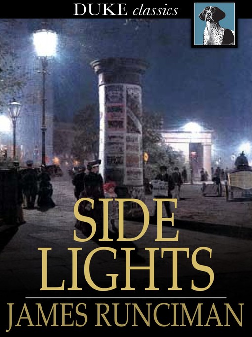 Title details for Side Lights by James Runciman - Available